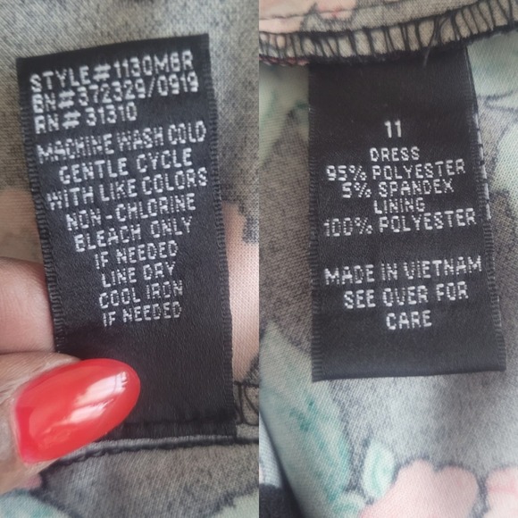 by & by Bodycon Floral Dress Size 11 - Picture 6 of 6